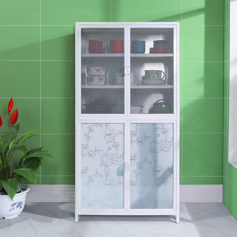 厨房多功能多层304纱窗收纳用品储物柜碗柜子简易厨柜铝合金橱柜