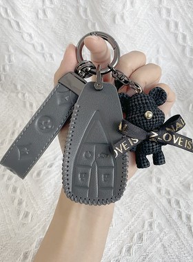 适用长安汽车钥匙套cs75plus包cs55plus逸动cs35plus女x5糯玉米扣