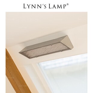 Lynns立意 复古工业风壁灯 2025新款长条设计师不锈钢床头镜前灯