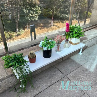阳台台沿加宽花架台面延伸板窄窗台面拓宽架置物架防雨多肉花盆架