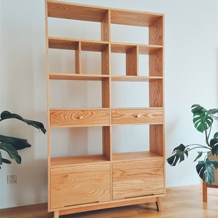 中和至美 实木书架定制 红橡木 樱桃木 黑胡桃木 定制专拍