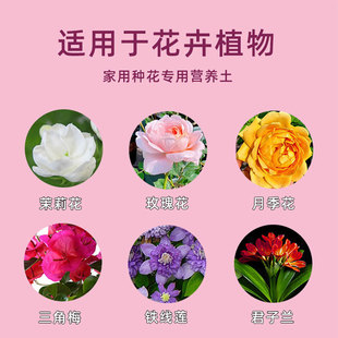 土中土花卉营养土养花通用型花盆栽家用种植土种花专用大包营养土