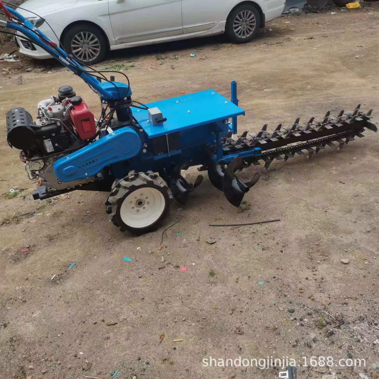 链条式埋管开沟机 工程埋线缆挖沟机 液压升降管道挖槽机,农机/农具/农膜,耕种机械/微耕机/开沟机,淘宝优惠券,粉丝福利购,淘宝优惠卷