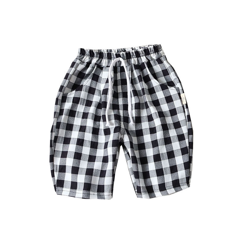 棉弹~柔软~儿童夏季薄款短裤 男童宝宝弹力半裤 百搭款格子七分裤,童装/婴儿装/亲子装,裤子,淘宝优惠券,粉丝福利购,淘宝优惠卷