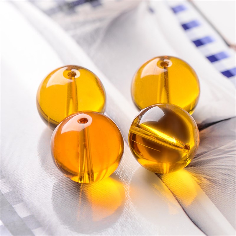 水晶珠子圆光珠diy手工穿珠编织帘子串珠材料珠帘门帘散珠按斤