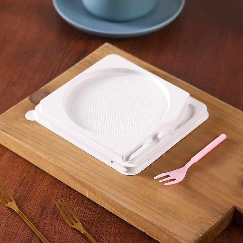 切块千层蛋糕包装盒透明日式甜品小西点甜品慕斯切件打包盒子