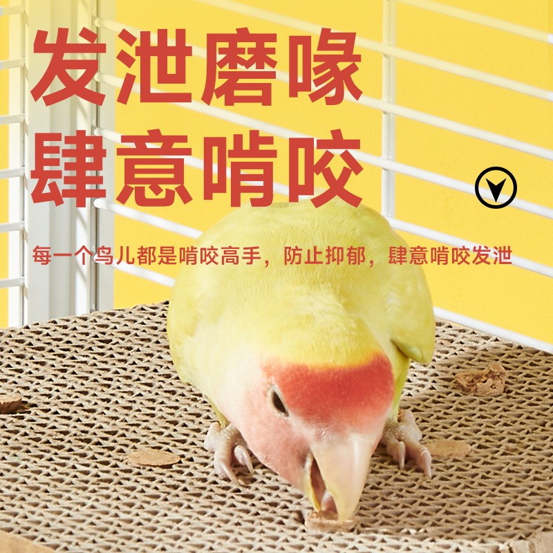 8玖-鹦鹉啃咬纸板玩具千层饼玩耍解闷肆意发泄玄凤牡丹虎皮鸟用品