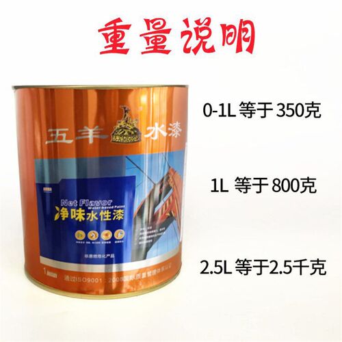 五羊水性透明光油 油漆铁栏杆铁门金属面漆户外钢铁 水性家用防锈