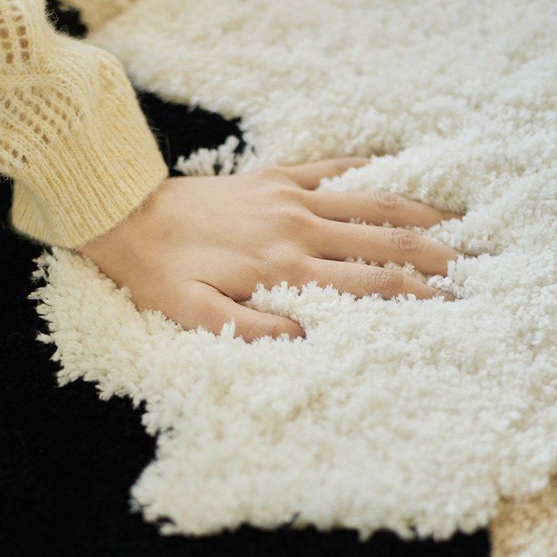 法式奶油风圆形地毯簇绒卧室房间高级感床边毯子客厅圆型地垫家用,居家布艺,家用脚垫,淘宝优惠券,粉丝福利购,淘宝优惠卷