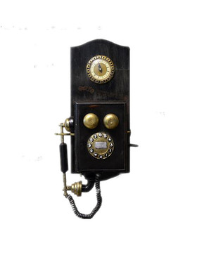 老式复古悬挂式电话机模型摆件 拍摄道具 服装店铺橱窗装饰