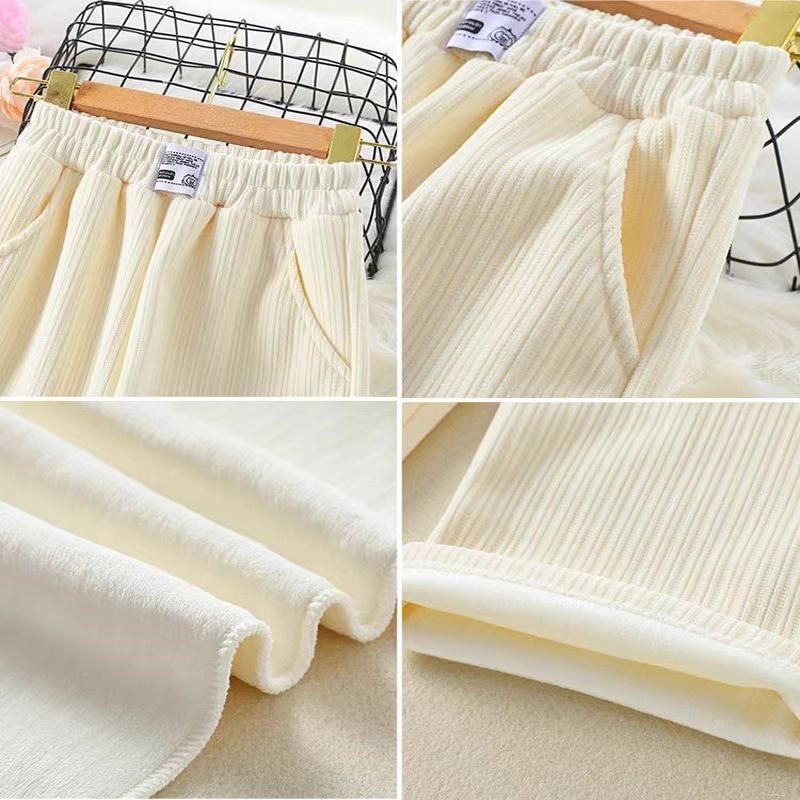 女童秋冬裤子中大童宽松学生直筒裤儿童雪尼尔女孩灯芯绒裤阔腿裤,童装/婴儿装/亲子装,裤子,淘宝优惠券,粉丝福利购,淘宝优惠卷