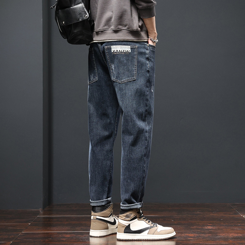牛仔裤男春秋2023新款宽松直筒工装裤子男夏季款休闲百搭男士长裤,男装,牛仔裤,淘宝优惠券,粉丝福利购,淘宝优惠卷