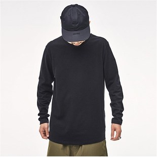 倔强工作室 重磅330g纯棉长袖t恤男女加厚纯白色春秋季圆领打底衫