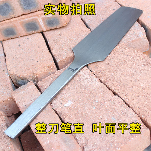 全钢砖刀孟传国双面泥刀泥工砌砖砌墙刀砌刀瓦工建筑扁把小号瓦刀