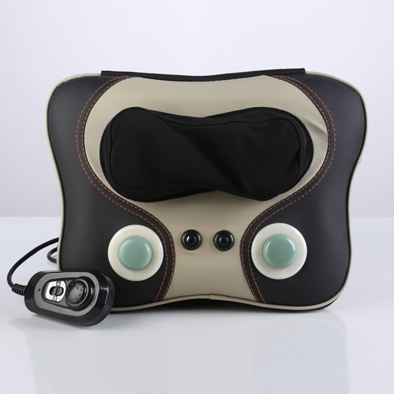 母亲节礼物多功能颈腰靠垫揉捏捶打按摩枕器背部全身电动温玉加热
