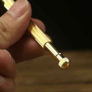 黄铜按穴位工具点穴棒经络按脚器穴位按摩拨筋棒按摩笔脚底疏通小