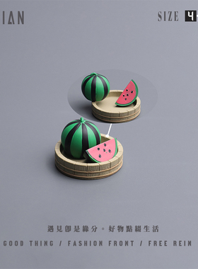 遇见丨夏日炎炎系列创意可爱桌面车载摆件手工手绘有趣礼品