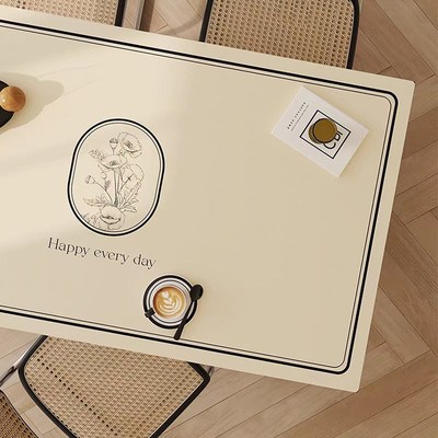 2024新款桌布防水防油防烫免洗长方形餐桌垫轻奢高级感茶几布桌布