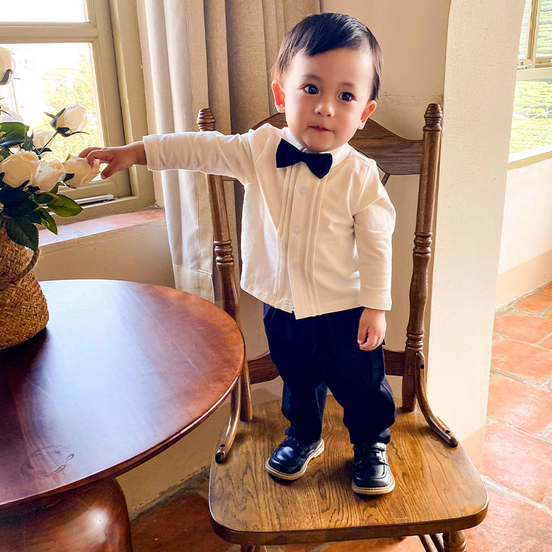 儿童Polo衫婴孩周岁礼服领结衬衫长袖男宝宝英伦风绅士礼服秋款潮,童装/婴儿装/亲子装,儿童礼服,淘宝优惠券,粉丝福利购,淘宝优惠卷