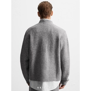 针织开衫 柜429 简约休闲宽松舒适长袖 男装 毛衣外套9598373 秋冬款