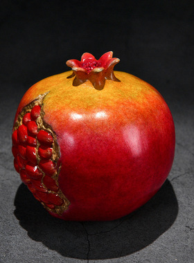 新中式黄铜石榴摆件客厅酒柜家居饰品乔迁新婚送礼多子多福工艺品