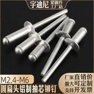 抽芯铆钉 拉铆钉 16宇迪尼 开口型铝铆钉抽芯铆钉拉铆钉3.2
