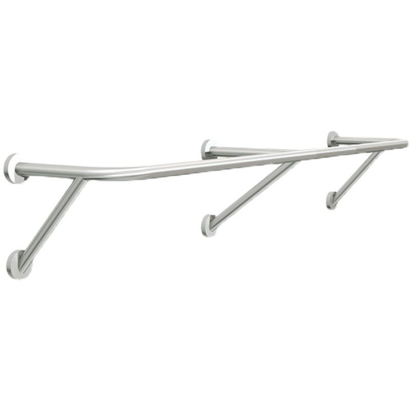 服装店展示架不锈钢拉丝壁挂式衣架女装简约时尚上墙陈列衣服货架