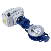 16C 电动对夹硬密封铸钢蝶阀 金属硬密封蝶阀 D973H DN50 350