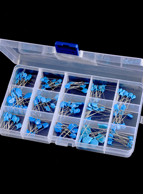 电子元件包 高压瓷片电容包 盒装 15种常用 共150只 1/2/3/6KV101