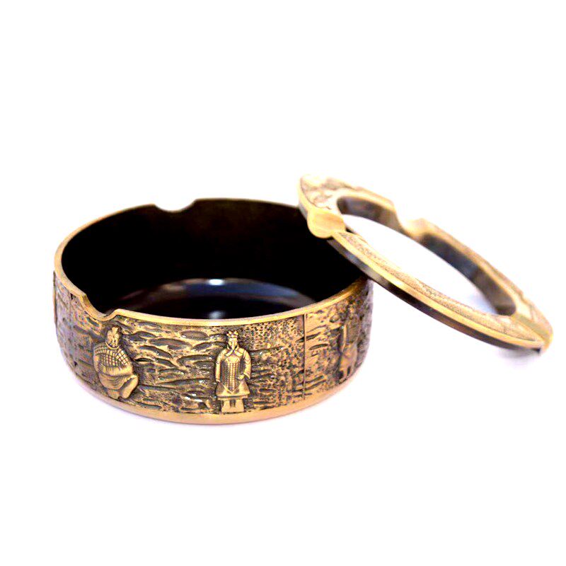 兵马俑浮雕烟灰缸陕西西安特色旅游小纪念品创意复古出国小礼品