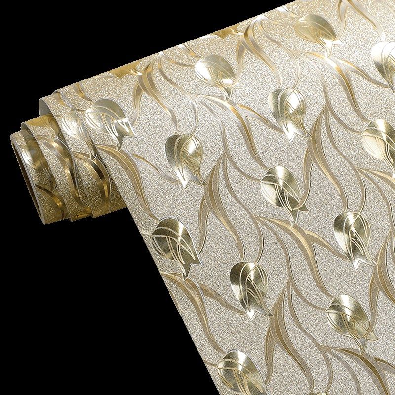 金色贴纸橱柜门翻新贴纸自粘厨房玻璃改色贴膜加厚防潮鞋柜门防水