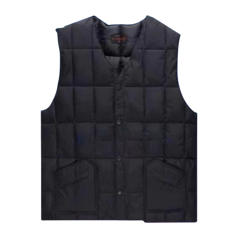 大胖子特大马甲肥爸爸羽绒棉棉服马甲加肥男士中年爸爸冬棉衣砍肩