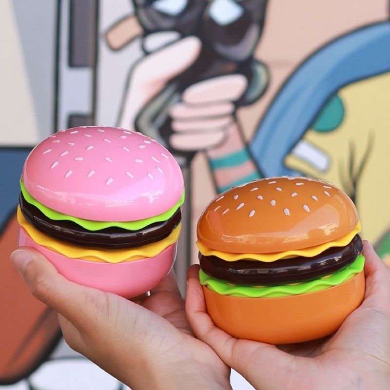 创意趣味汉堡美妆镜充电礼品小风扇男女户外出游可折叠手持蓄电扇,居家日用,迷你风扇,淘宝优惠券,粉丝福利购,淘宝优惠卷