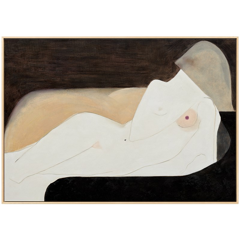 网红现简约客厅沙墙装饰画横板艺术人像发挂代画卧室床头壁画