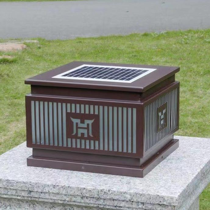 不锈钢柱头灯图腾别墅庭院LED门头灯柱子灯户外防水大功率