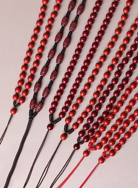 手工编织项链绳牌子吊坠挂绳男女士挂脖朱砂挂件绳玉器挂坠绳子