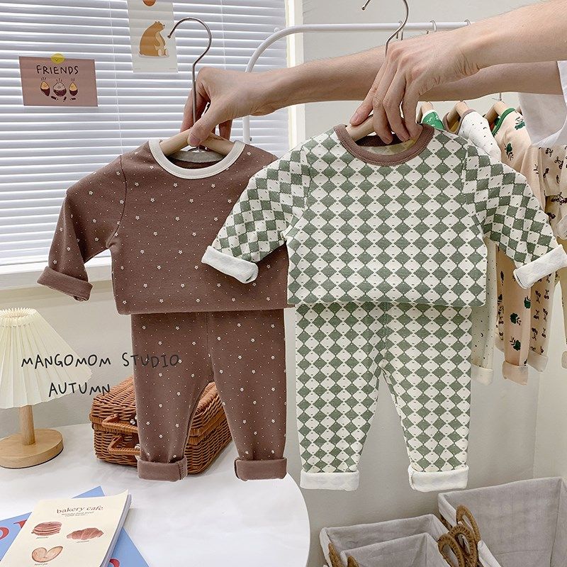 儿童秋衣秋裤套装男童女童加厚童装秋冬新款宝宝保暖内衣小童睡衣