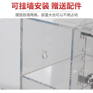 员工手机存放柜充电柜带锁壁挂储物柜透明亚克力手机保管箱寄存柜
