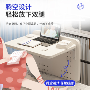 宿舍床上桌折叠寝室小桌子笔记本电脑桌上铺下铺固定悬挂式 免安装