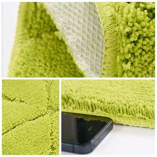 浴室吸水地垫卫生间门口垫子绿色门垫家用洗手间防滑脚垫进门地毯