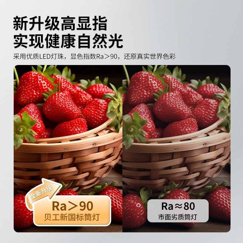 贝工 led筒灯嵌入式天花板孔灯家用暗装桶灯简灯超薄射灯牛眼灯,家装灯饰光源,嵌入式筒灯,淘宝优惠券,粉丝福利购,淘宝优惠卷