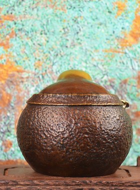 纯黄铜小弥勒佛车载摆件元宝卧佛大肚弥勒笑佛客厅办公室家居装饰