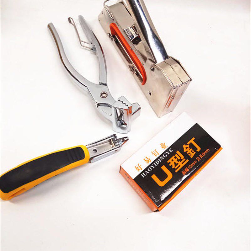 包邮 绷布套装4件套6cm宽绷布钳 手动码钉枪  起钉器油画绷框工具