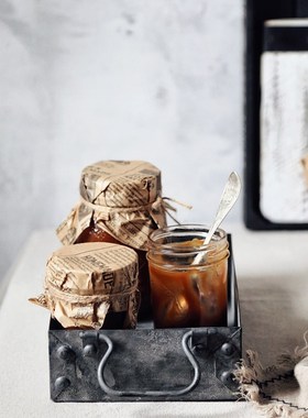 复古做旧铁艺把手方盒 摆件 静物拍照摄影道具【二店道具铺】