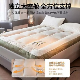 加厚大豆纤维床垫软垫家用卧室褥子租房单人学生宿舍防滑床褥