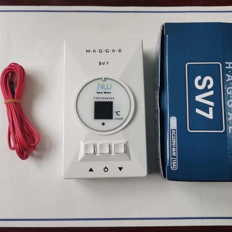 韩国温控器SV7电地暖电暖炕智能控温汗蒸房大功率温度控制开关