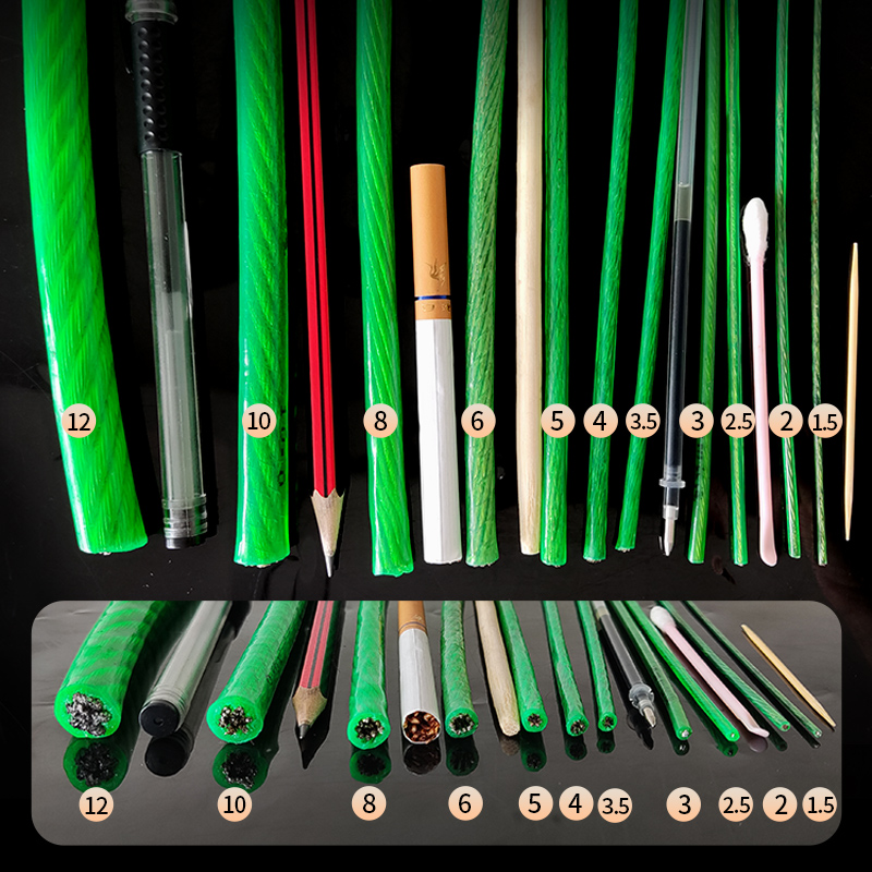 钢丝绳包塑葡萄架挂遮阳网晾衣绳大棚猕猴桃带胶皮绳子拉线3456mm