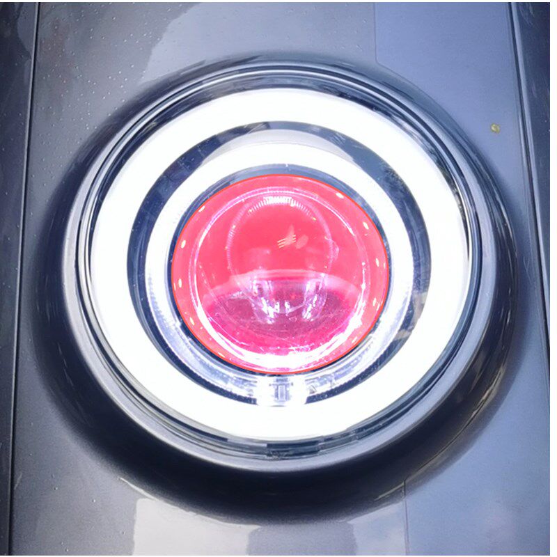 台邦大牛N9嘉迪大灯N9GT深远车头LED激光透镜改装恶魔眼75W超亮AP