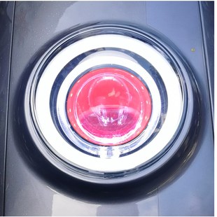 台邦大牛N9嘉迪大灯N9GT深远车头LED激光透镜改装 恶魔眼75W超亮AP