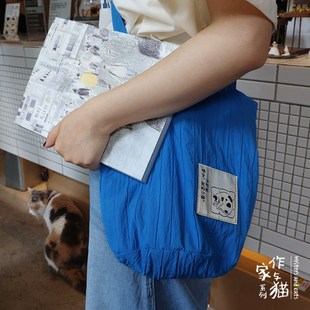 作家与猫系列水桶包钥匙扣 创意名人语录斜挎包单肩包文创 海明威